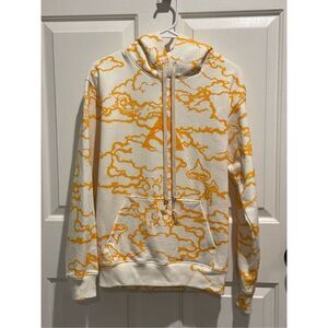 NWOT Wasted Collective Good Times Dragon Cloud Monster Yellow Hoodie SMALL USA